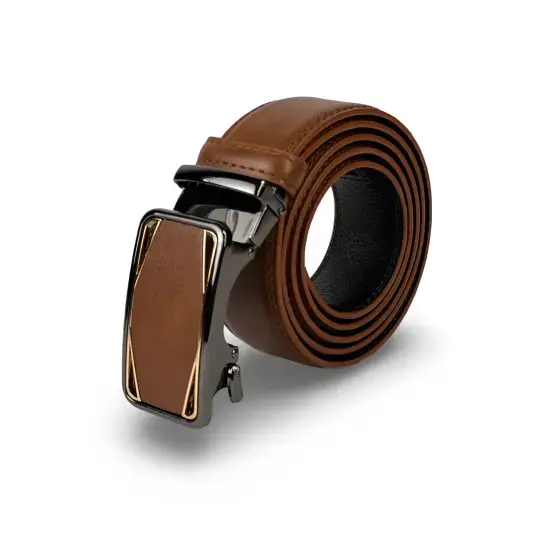 Havana Genuine Leather Belts With Automatic Buckle image 0