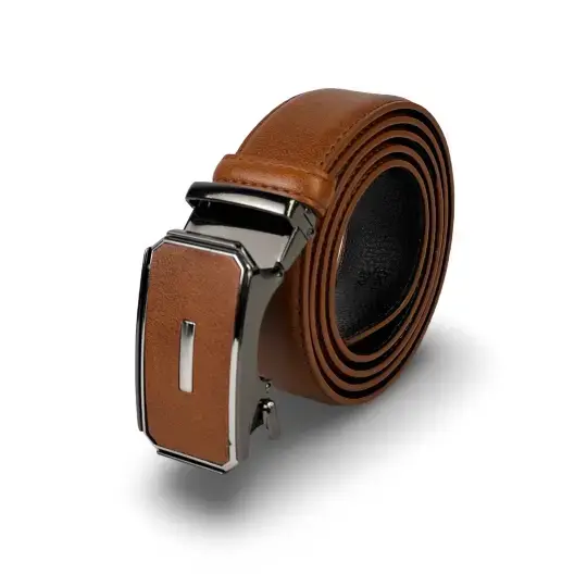 Havana Genuine Leather Belts With Automatic Buckle image 0