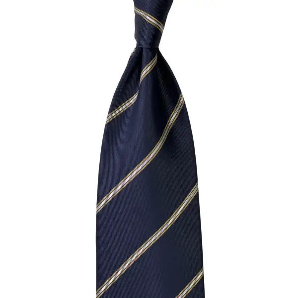 Stripe Jaquard Neck Tie With Hanky Medium 7 cm image 2