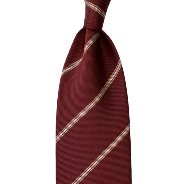 Stripe Jaquard Neck Tie With Hanky Medium 7 cm image 2