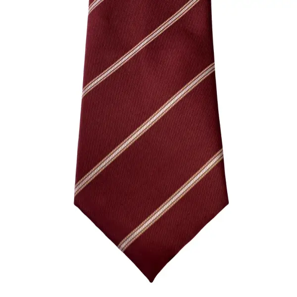 Stripe Jaquard Neck Tie With Hanky Medium 7 cm image 3