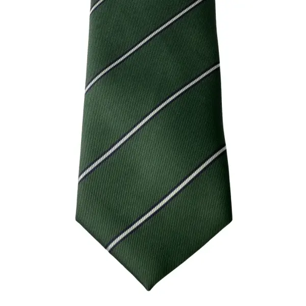 Stripe Jaquard Neck Tie With Hanky Medium 7 cm image 1