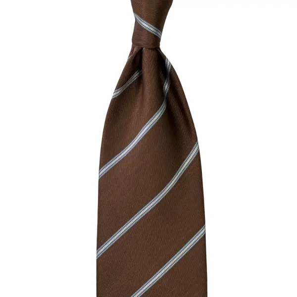 Stripe Jaquard Neck Tie With Hanky Regular 8.5 cm image 2