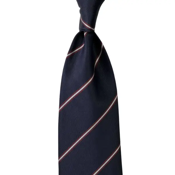 Stripe Jaquard Neck Tie With Hanky Regular 8.5 cm image 2