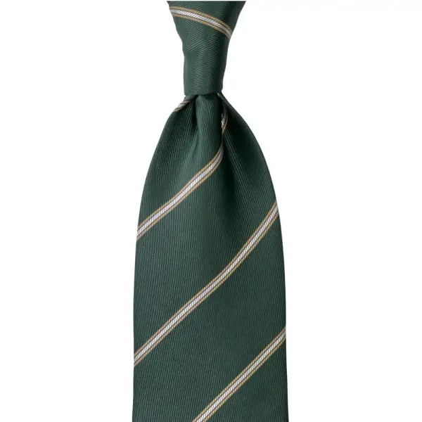 Stripe Jaquard Neck Tie With Hanky Regular 8.5 cm image 2