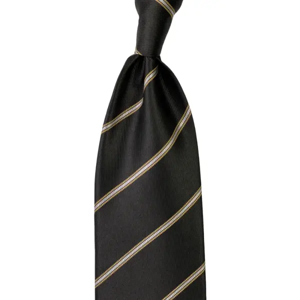 Stripe Jaquard Neck Tie With Hanky Regular 8.5 cm image 2