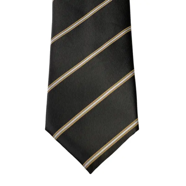 Stripe Jaquard Neck Tie With Hanky Regular 8.5 cm image 3
