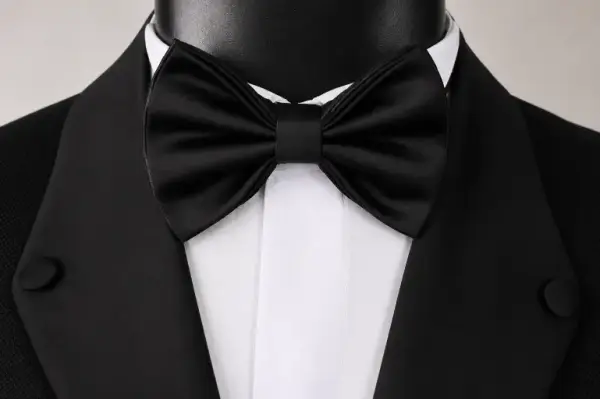 Modern Black Bow Tie image 0