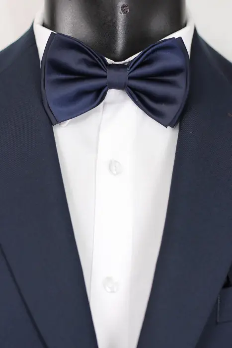 Classic Navy Blue Bow Tie image 0