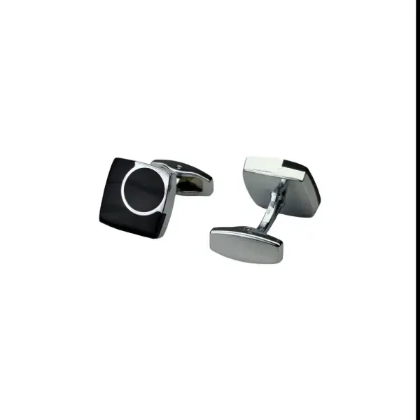 Black Cufflink Square image 1