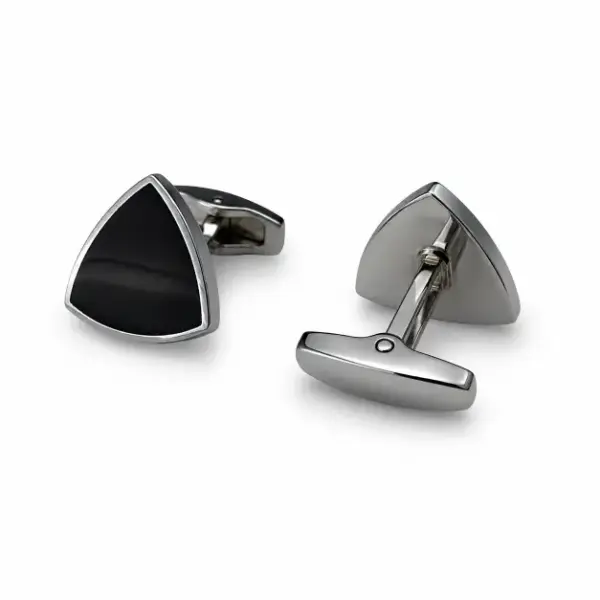 Black Cufflink Octagon image 1