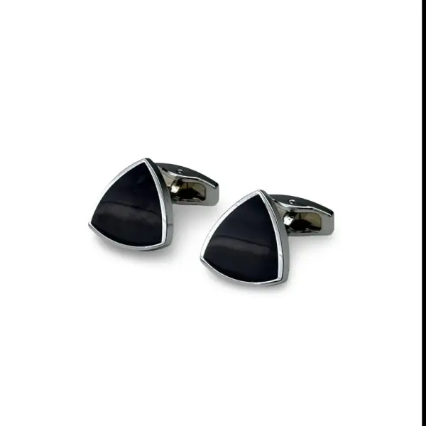 Black Cufflink Octagon image 0