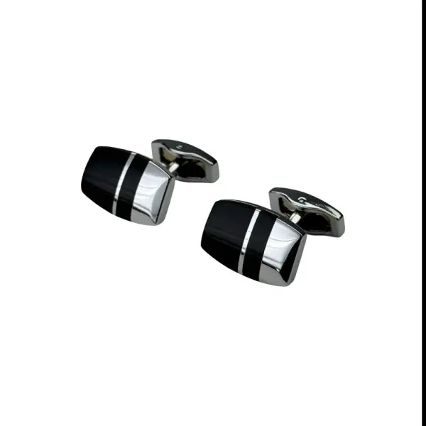 Black Cufflink Oval image 0