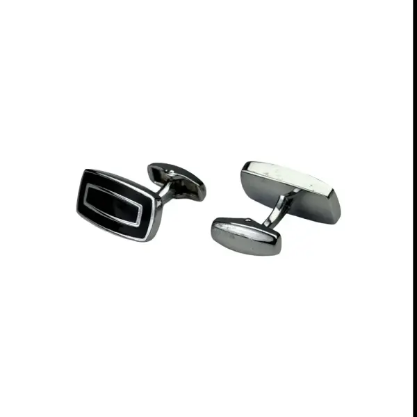 Black Cufflink Rectangel image 1