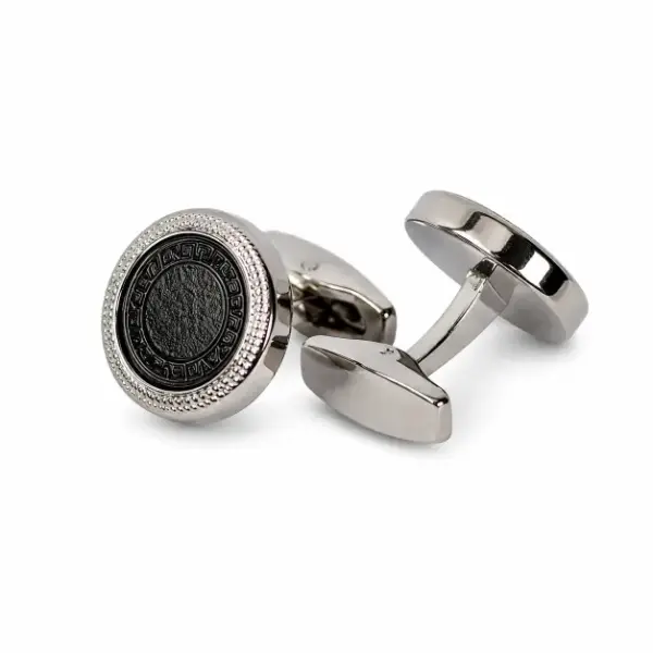 Silver  Cufflink Round image 0