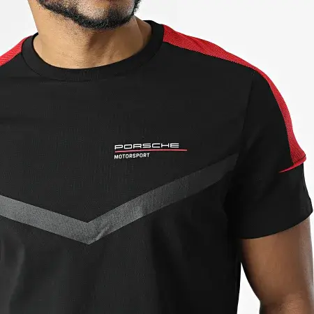 Porsche Motorsport Men's Black Fanwear T-Shirt image 1