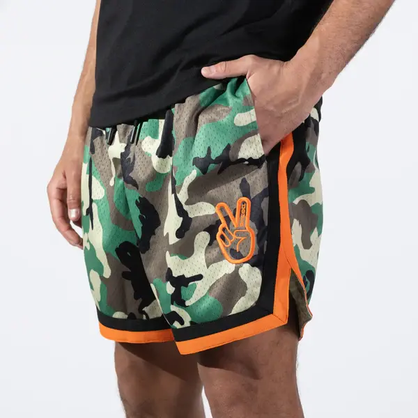 Deuce Vibe Shorts | Camo Orange image 1