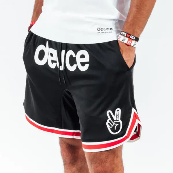 Deuce Vibe Shorts  BlackRedWhite image 0