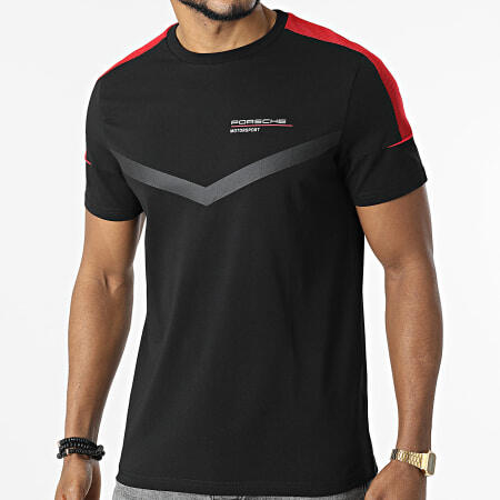 Porsche Motorsport Men's Black Fanwear T-Shirt image 0
