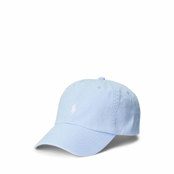 Cotton Chino Ball Cap Sky-Blue Pony Logo image 1