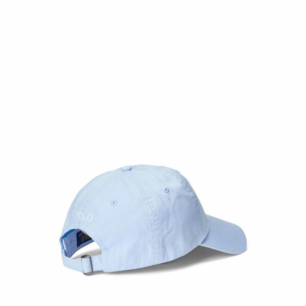 Cotton Chino Ball Cap Sky-Blue Pony Logo image 2
