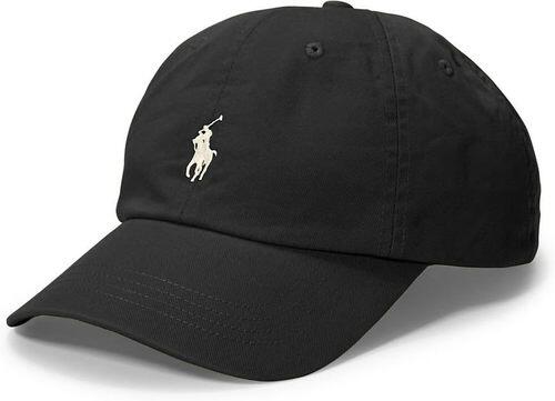 Cotton Chino Ball Cap Black-WhitePony Logo image 2