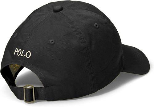 Cotton Chino Ball Cap Black-WhitePony Logo image 1