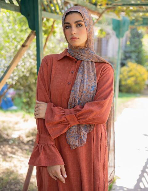 orange dress image 1