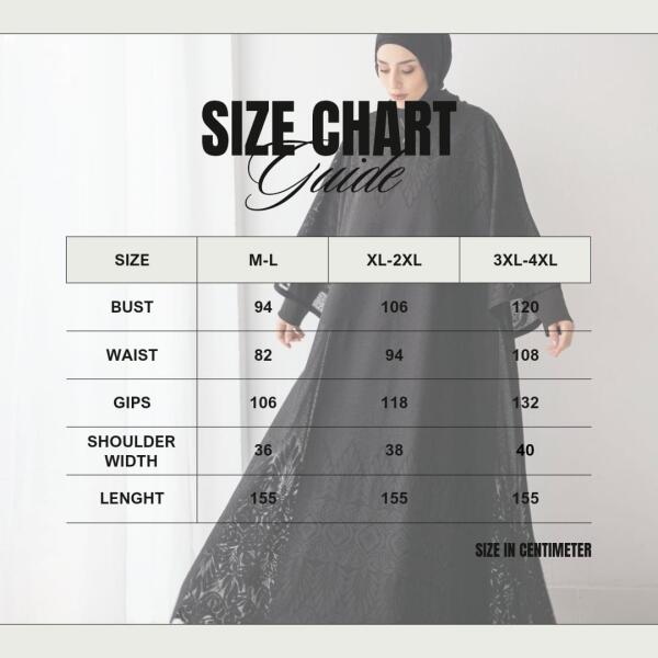 Remas silver Abaya-Free Size image 7