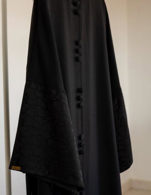 Black Abaya with pockets image 8