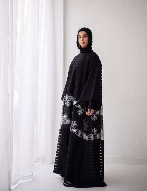Remas silver Abaya-Free Size image 1