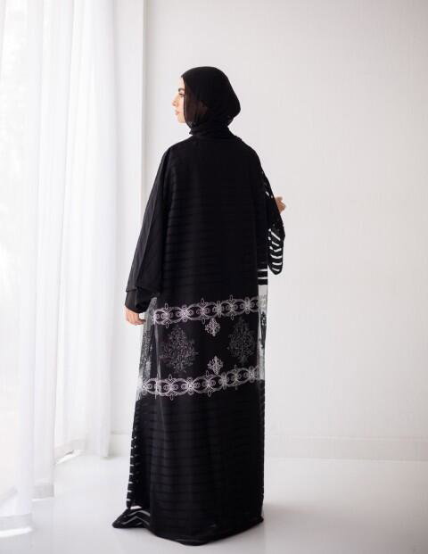 Remas silver Abaya-Free Size image 2