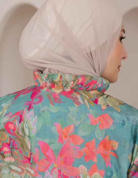 Floral Abaya  image 8