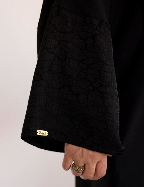 Black Abaya with pockets image 1
