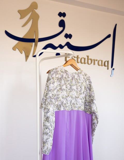 Royal purple dress image 4
