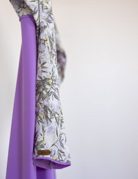 Royal purple dress image 3