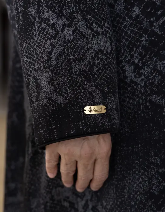 Jackar crash Fancy Abaya silver image 5