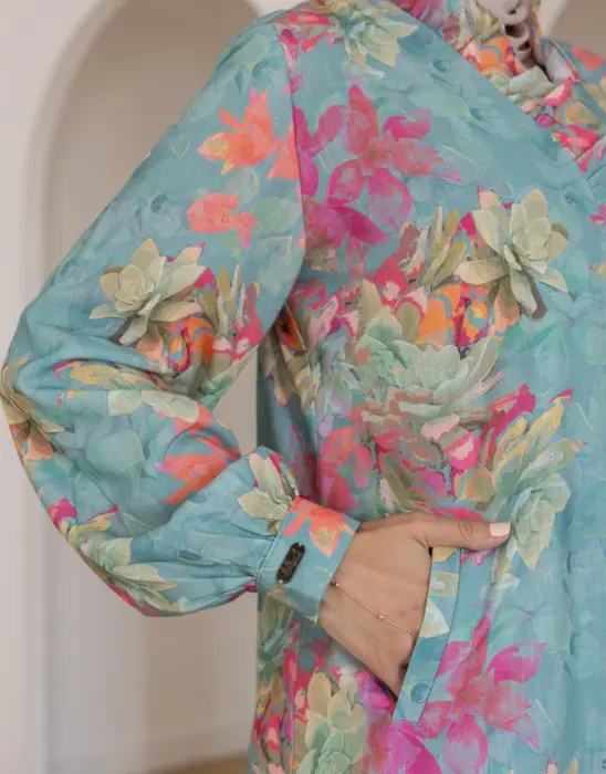 Floral Abaya  image 3