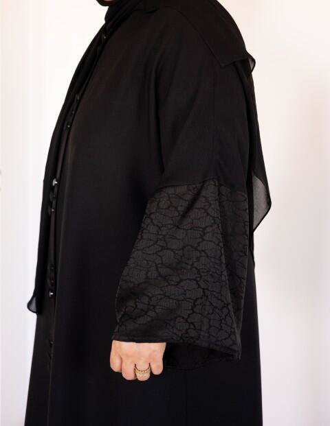 Black Abaya with pockets image 0