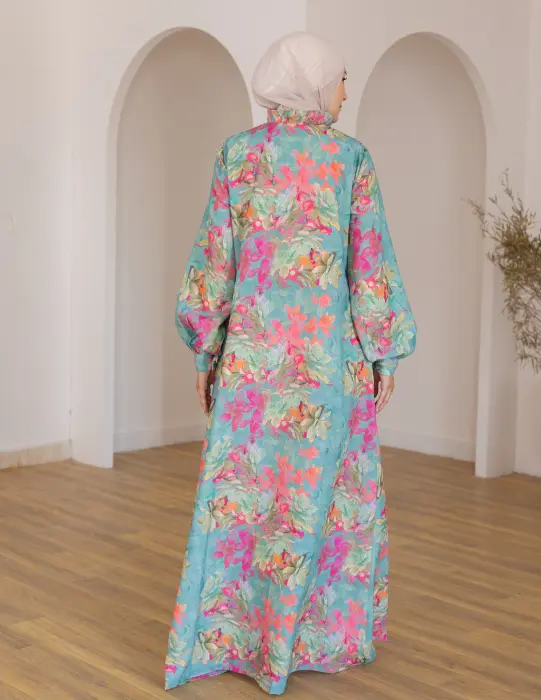 Floral Abaya  image 7