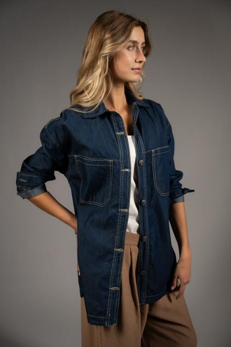 Oversized Denim shirt image 2