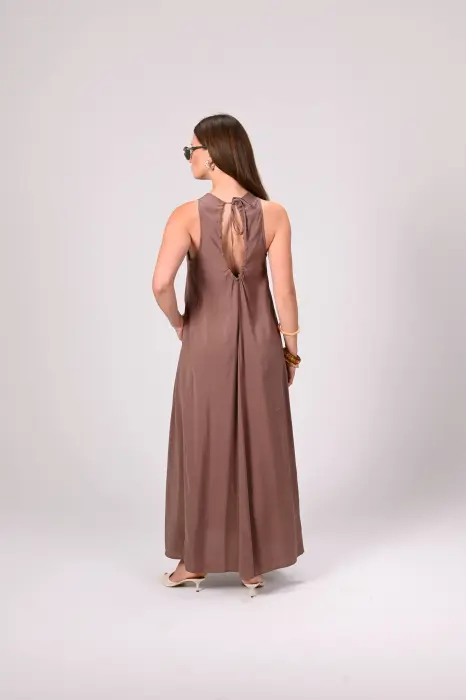 Light Sleeveless brown Dress image 1