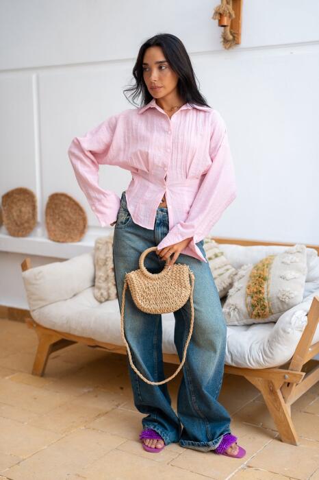 Corset Linen shirt image 4