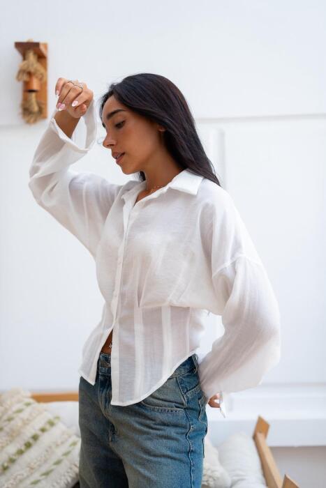 Corset Linen shirt image 2