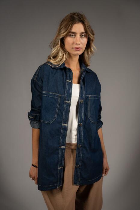 Oversized Denim shirt image 0