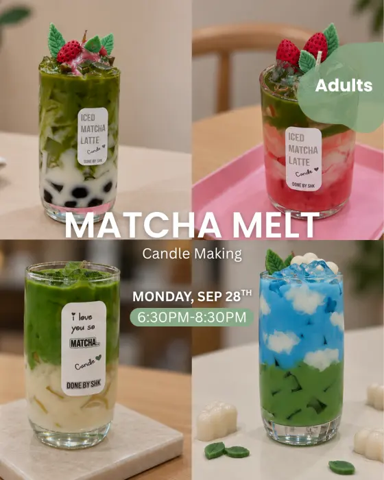 MATCHA MELT - ARTISTIC NIGHT - MON. SEP 28TH - 6:30PM-8:30PM image 0