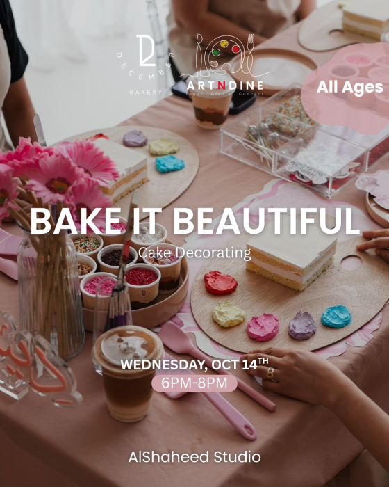 BAKE IT BEAUTIFUL - ARTISTIC NIGHT - WED. OCT 14TH - 6:00PM-8:00PM image 0