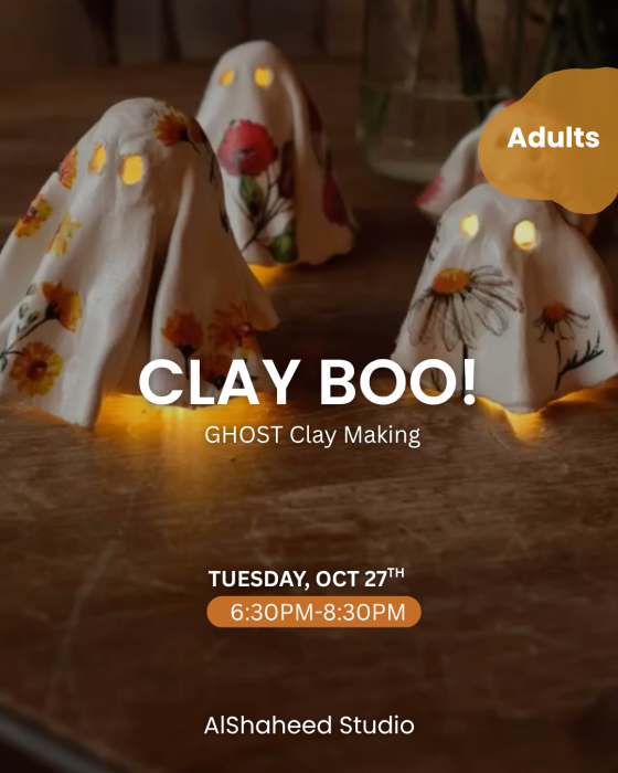 CLAY BOO! - ARTISTIC NIGHT - TUES. OCT 27TH - 6:30PM-8:30PM image 0