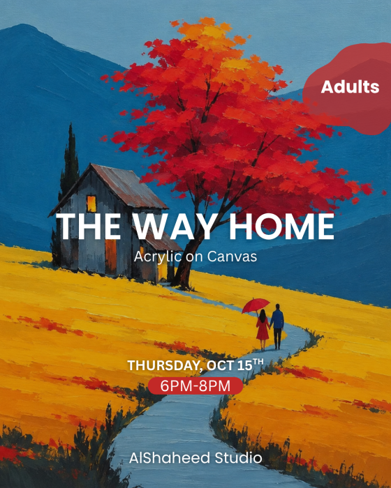 THE WAY HOME - ARTISTIC MORNING- THURS. OCT 15TH - 6:00PM-8:00PM image 0