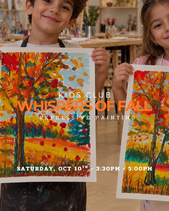 Saturday Kids Club - Oct 10th - From 3:30PM - 5:00PM - Whispers Of Fall image 0
